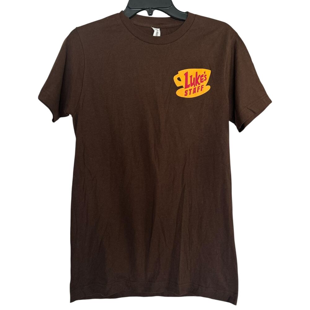 Gilmore Girls Luke’s Diner Staff T-Shirt Men’s Small Brown Warner Bros Tour